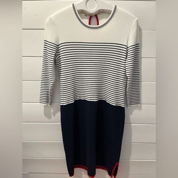 💙SAINT JAMES Dress – Navy & White – Size 12 (US) - Picture 1 of 14